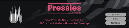 Single Packs – Pressies Nail Extensions Medium Almond