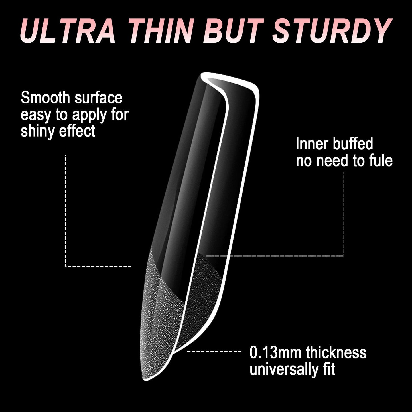 Single Packs – Pressies Nail Extensions Short Almond